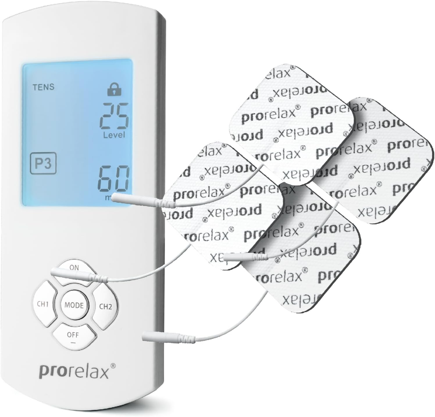 Prorelax Duo Comfort TENS EMS Handheld Pain Relief Device